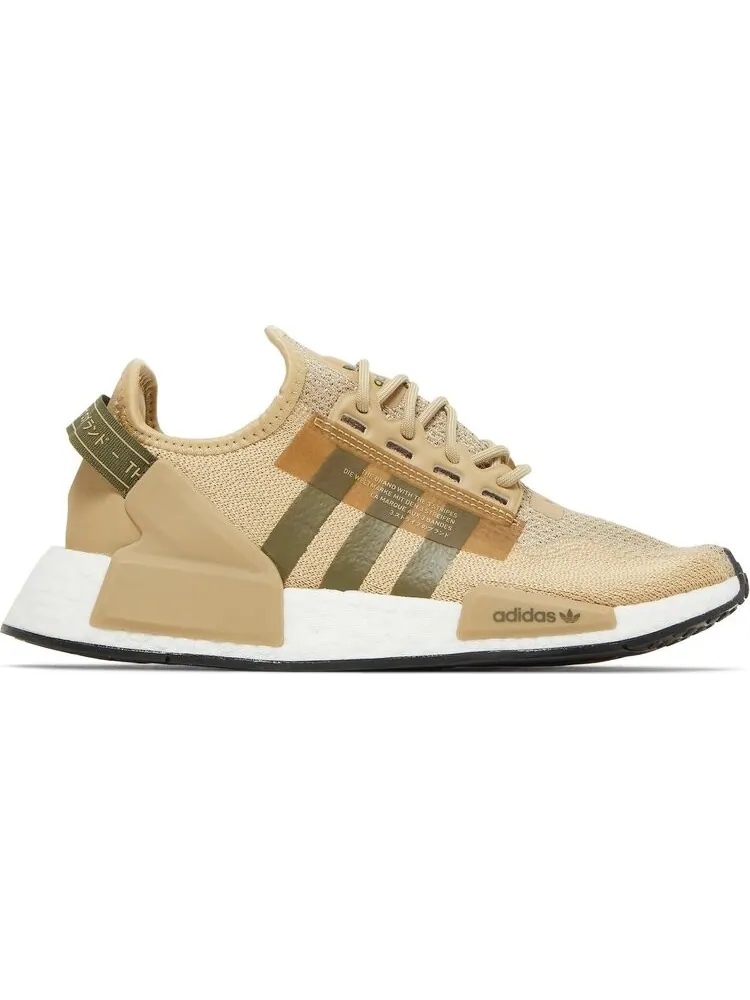 Кроссовки Adidas NMD_R1 V2 J 'Beige Tone Focus Olive' — изображение 1 из 8, коричневый