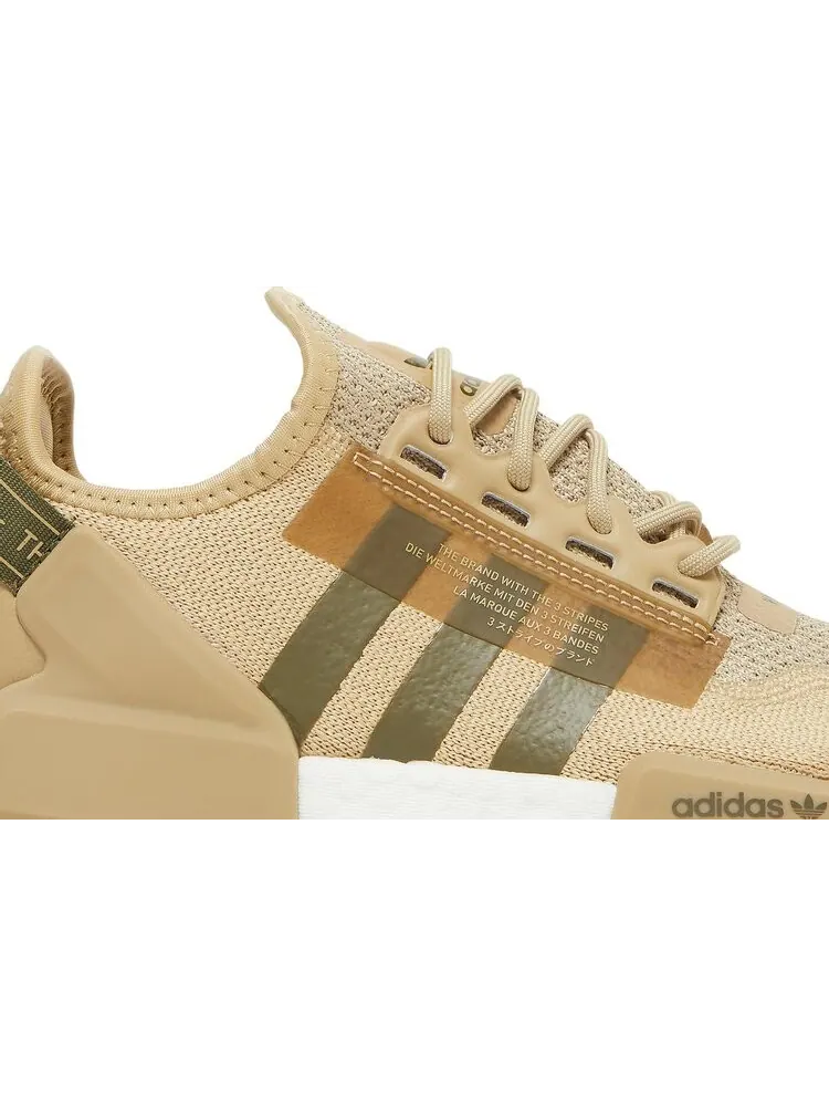 Кроссовки Adidas NMD_R1 V2 J 'Beige Tone Focus Olive' — изображение 2 из 8, коричневый