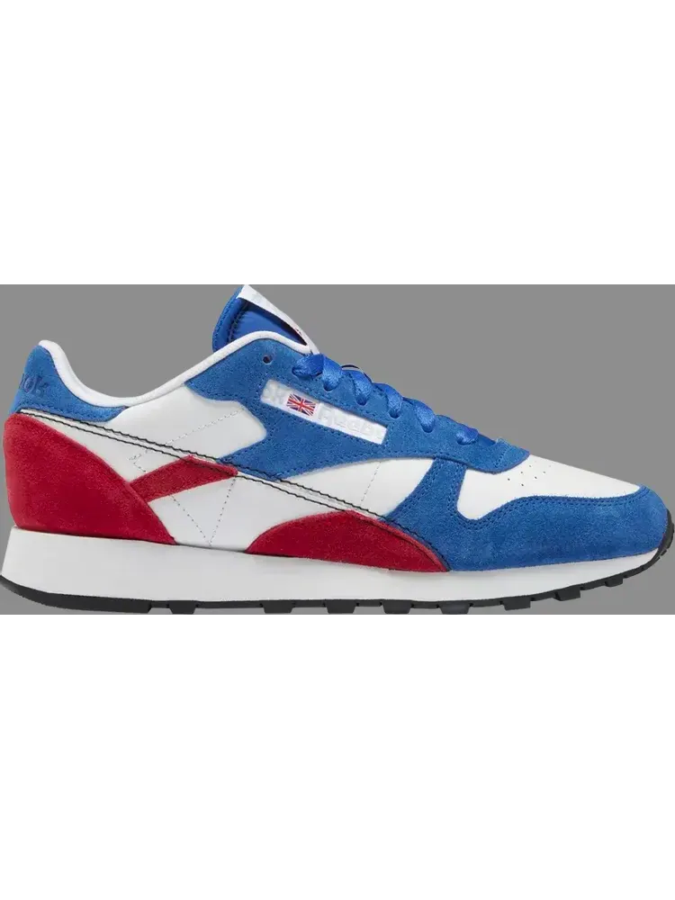 Кроссовки classic leather 'make it yours - vector blue red' Reebok — изображение 1 из 1, синий