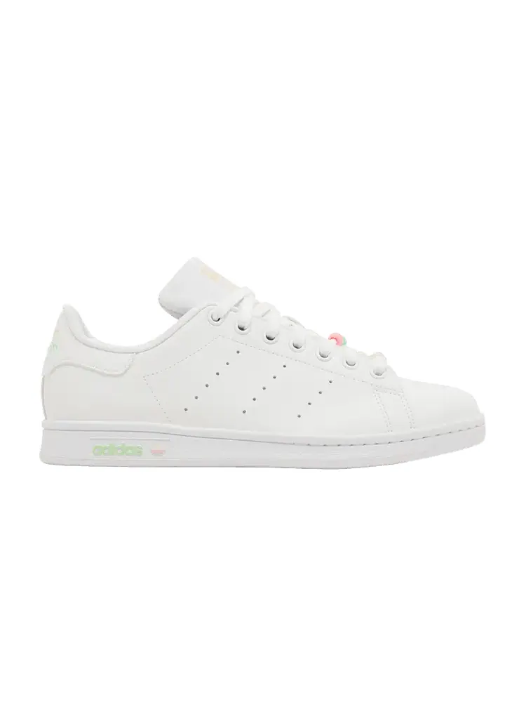 Кроссовки adidas Stan Smith J 'White Multi' — изображение 1 из 9, белый/оранжевый/розовый