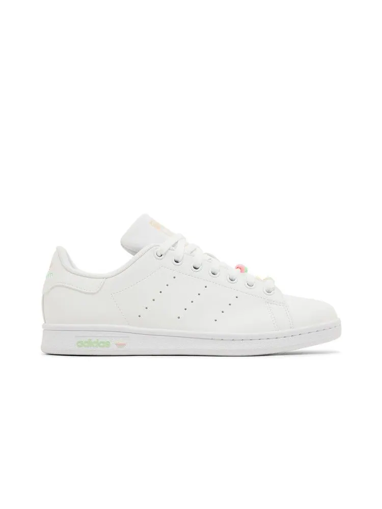 Кроссовки adidas Stan Smith J 'White Multi' — изображение 2 из 9, белый/оранжевый/розовый