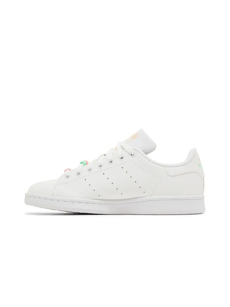 Кроссовки adidas Stan Smith J 'White Multi' — изображение 4 из 9, белый/оранжевый/розовый
