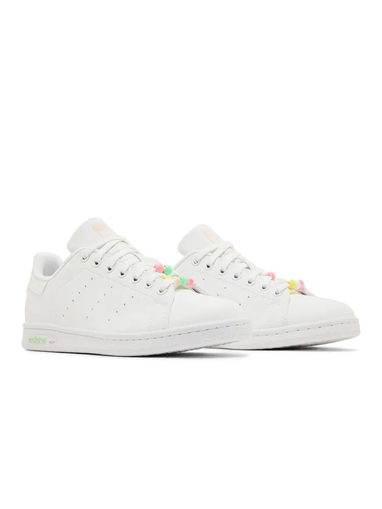 Кроссовки adidas Stan Smith J 'White Multi' — изображение 9 из 9, белый/оранжевый/розовый