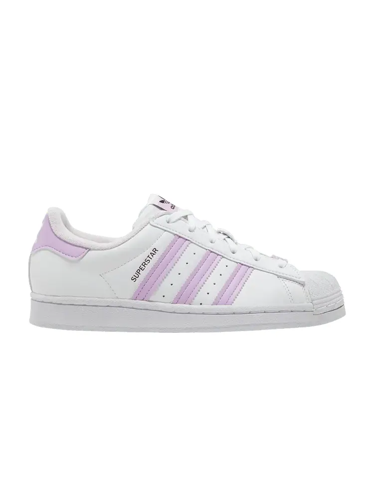Кроссовки adidas Wmns Superstar Her Vegan 'White Bliss Lilac' — изображение 1 из 9, белый//розовый