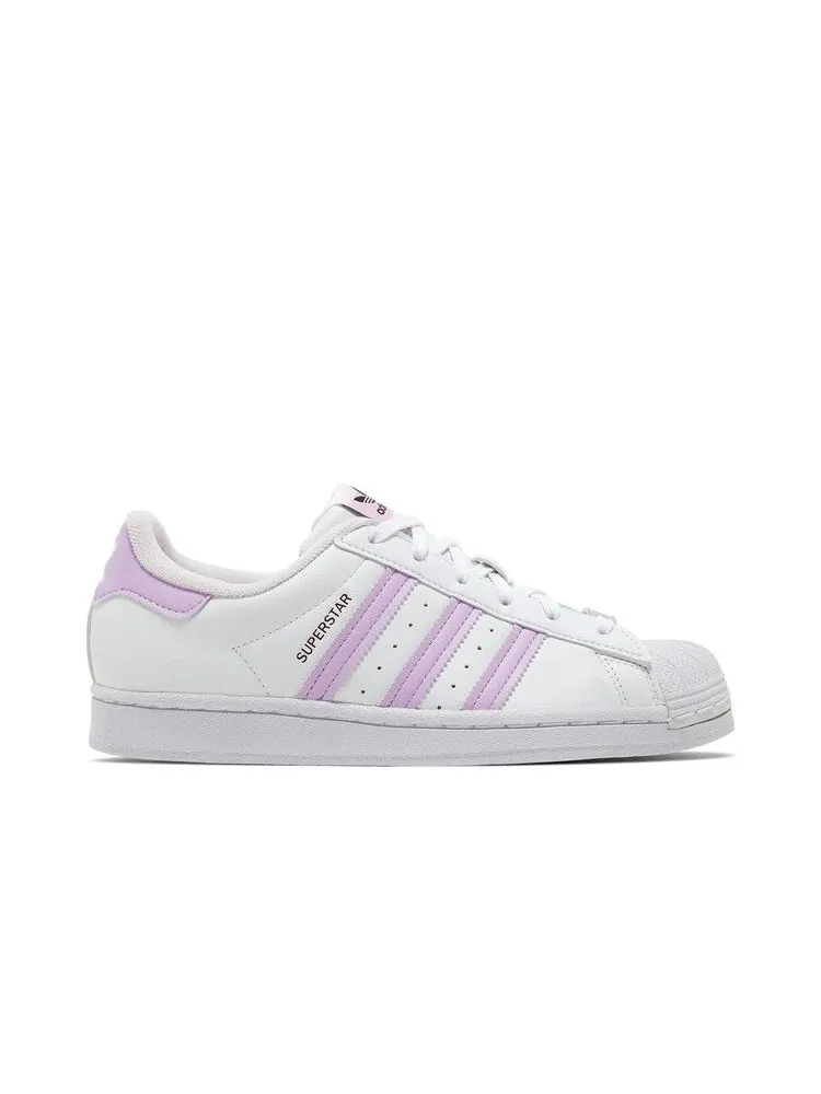Кроссовки adidas Wmns Superstar Her Vegan 'White Bliss Lilac' — изображение 2 из 9, белый//розовый