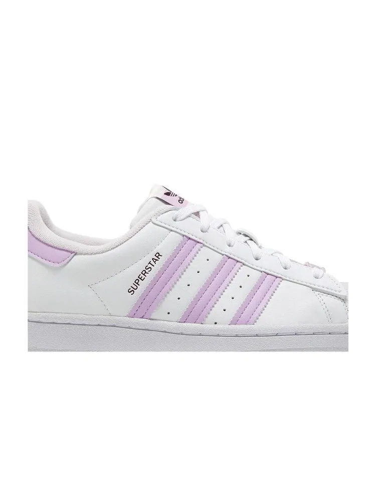 Кроссовки adidas Wmns Superstar Her Vegan 'White Bliss Lilac' — изображение 3 из 9, белый//розовый