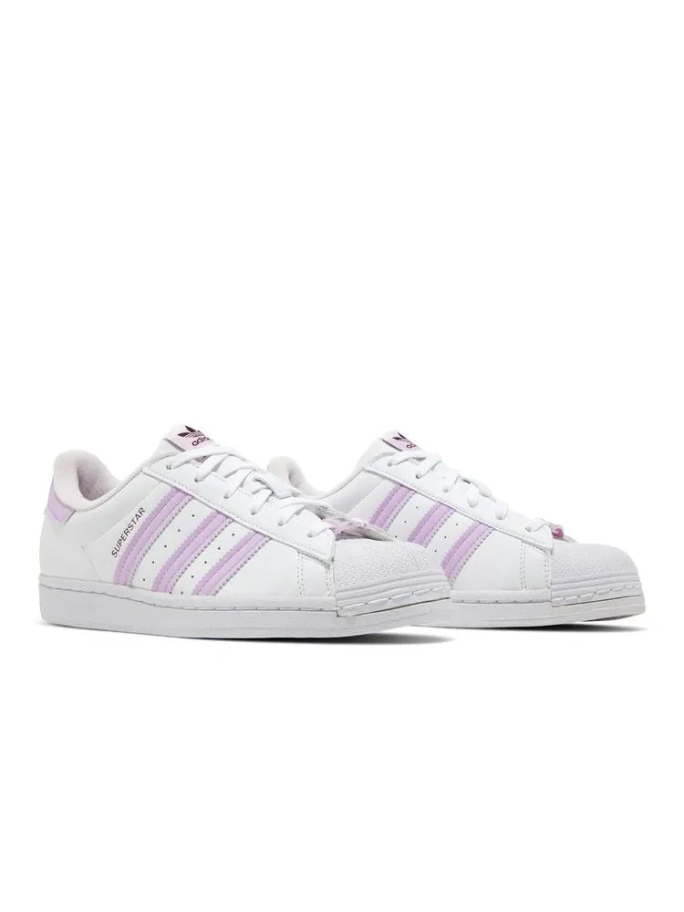 Кроссовки adidas Wmns Superstar Her Vegan 'White Bliss Lilac' — изображение 9 из 9, белый//розовый