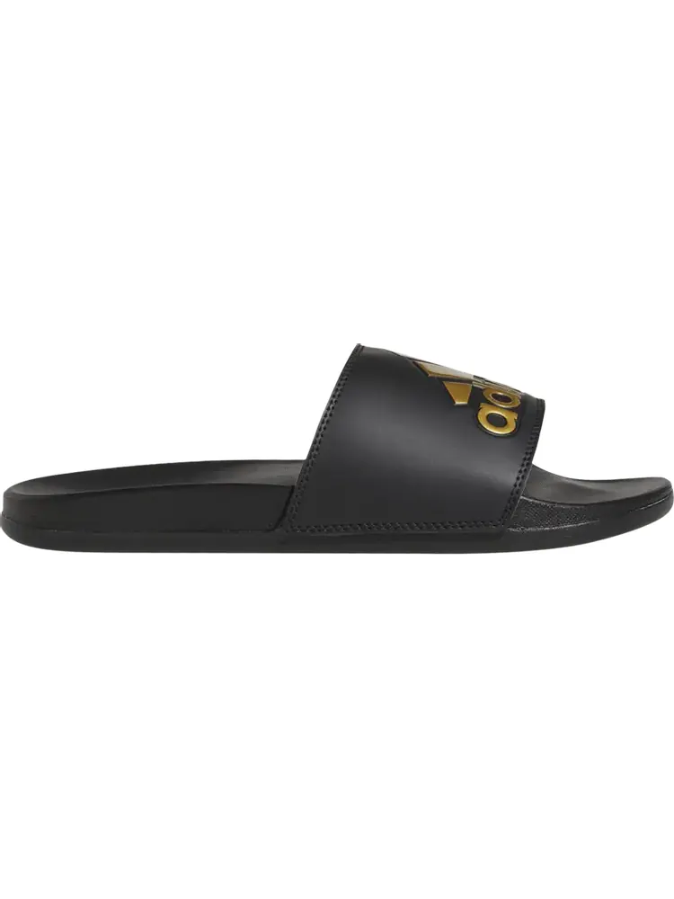 Сандалии Adidas Adilette Comfort Slide 'Black Gold Metallic' — изображение 1 из 1, черный