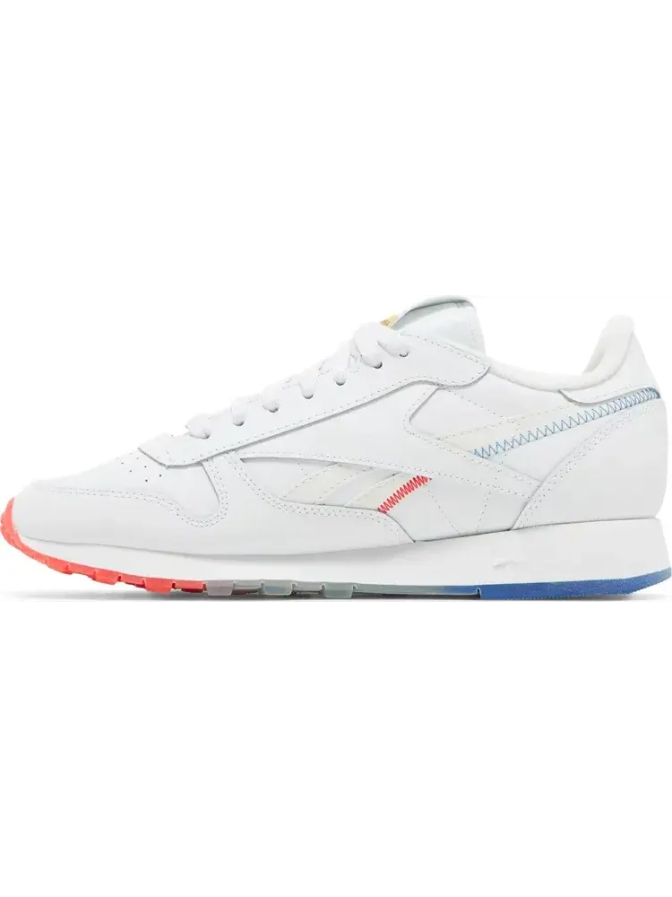 Кроссовки popsicle x classic leather 'firecracker' Reebok — изображение 3 из 8, белый