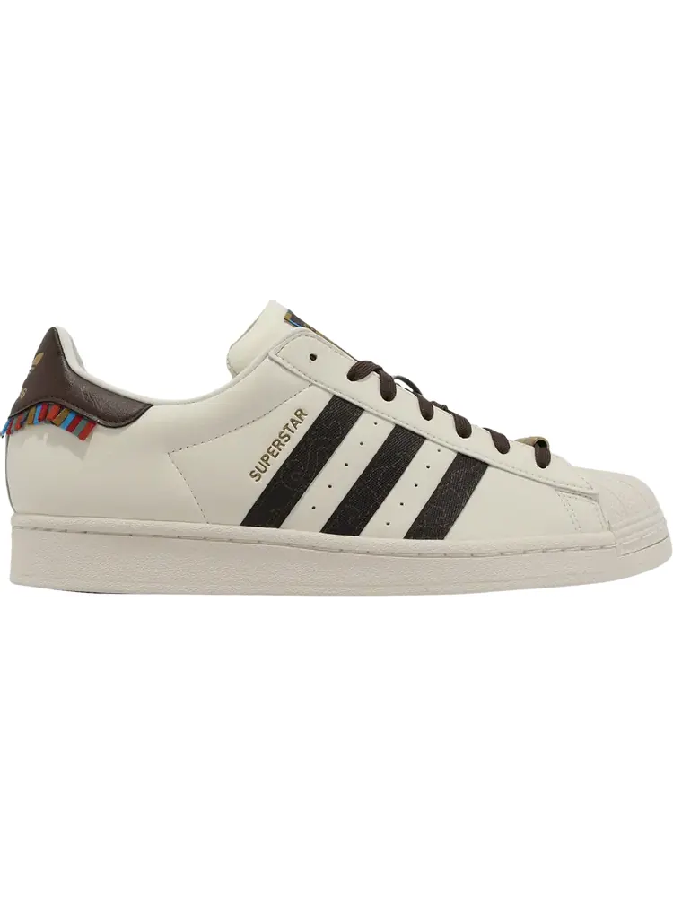 Кроссовки Superstar 'Chalk White Brown' — изображение 1 из 1, бежевый