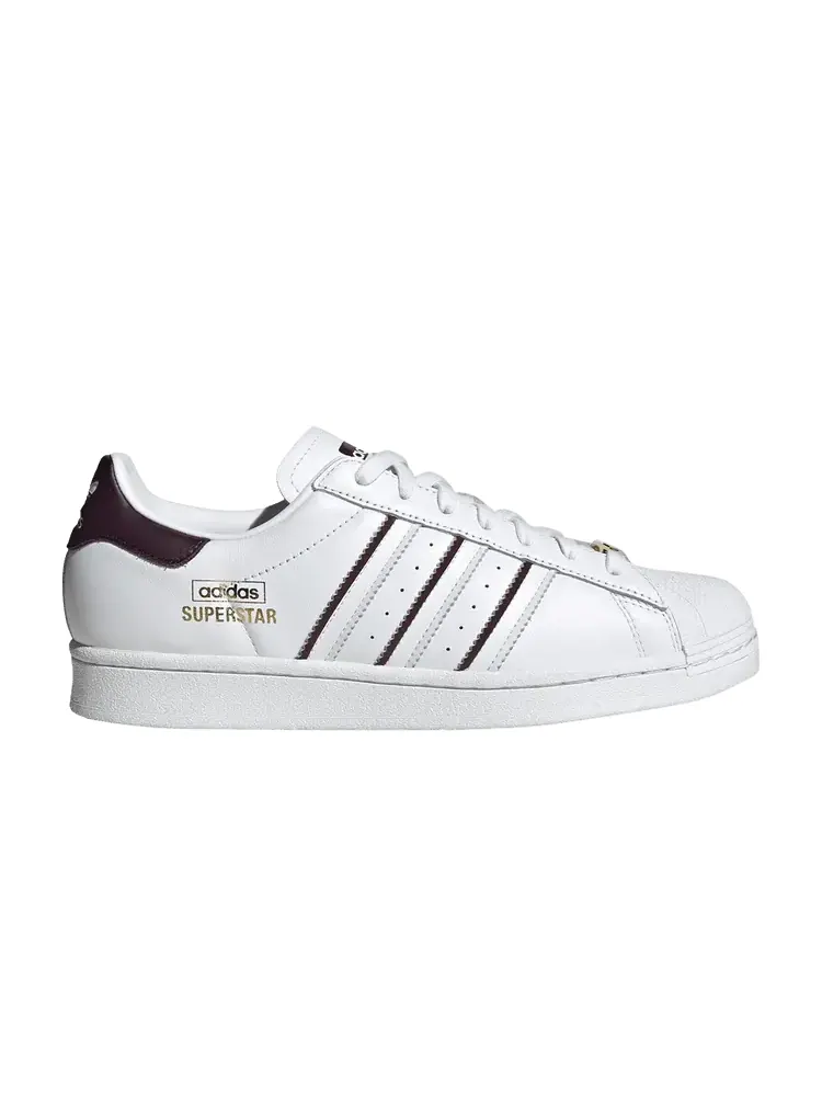 Кроссовки adidas Superstar 'Colour Pop - White Shadow Maroon' — изображение 1 из 1, белый/белый