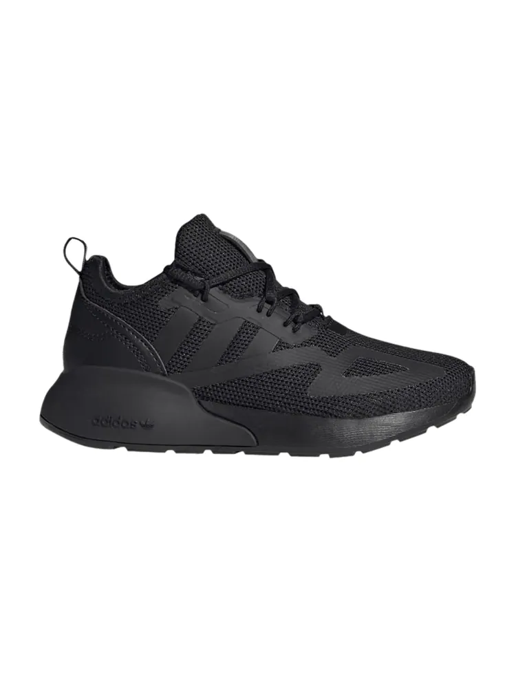 Кроссовки adidas ZX 2K J 'Triple Black' — изображение 1 из 1, черный/черный/розовый