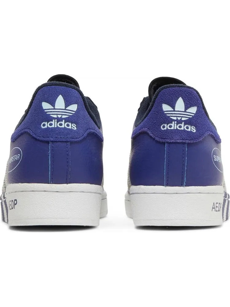 Кроссовки Adidas Superstar 'Extended Midfoot Stripes - Legacy Indigo' — изображение 6 из 8, синий