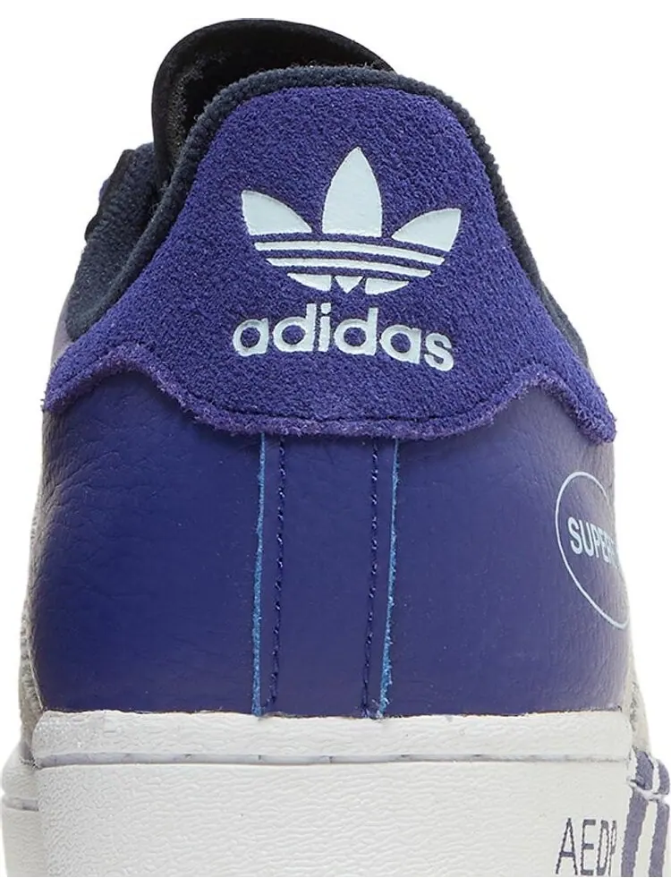 Кроссовки Adidas Superstar 'Extended Midfoot Stripes - Legacy Indigo' — изображение 7 из 8, синий