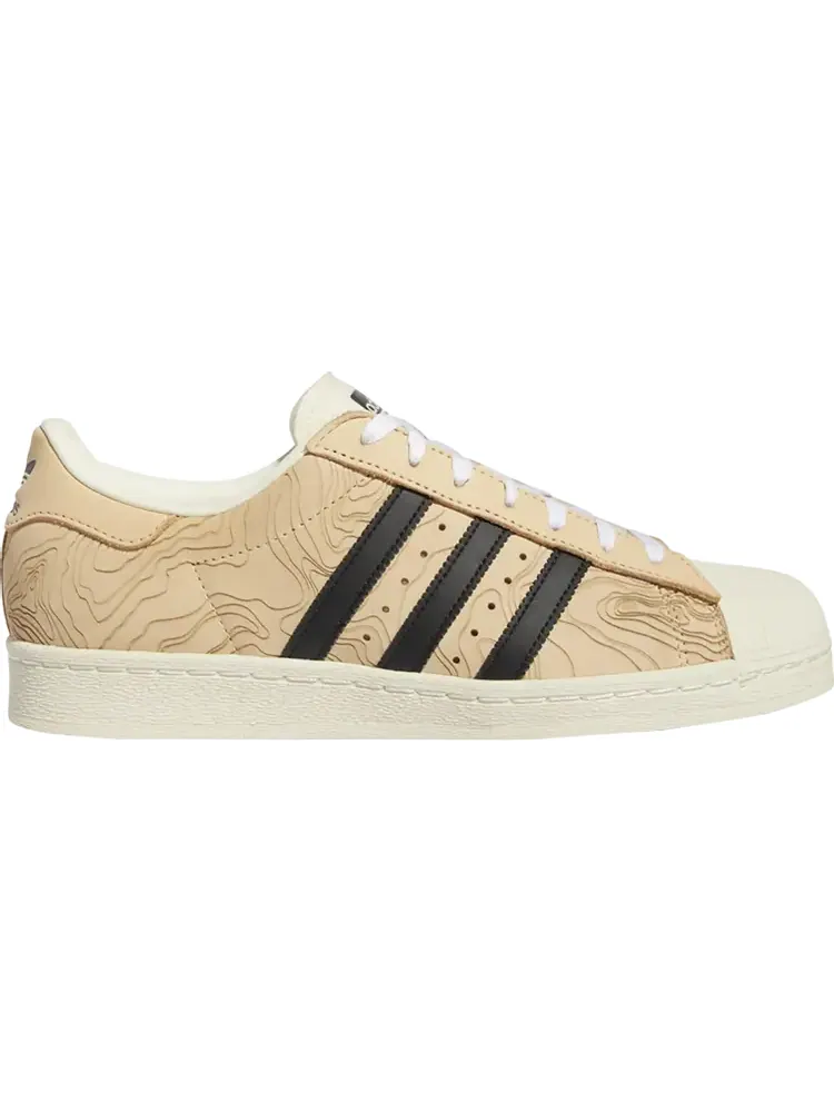 Кроссовки Adidas Superstar 'Topographic Laser' — изображение 1 из 1, бежевый
