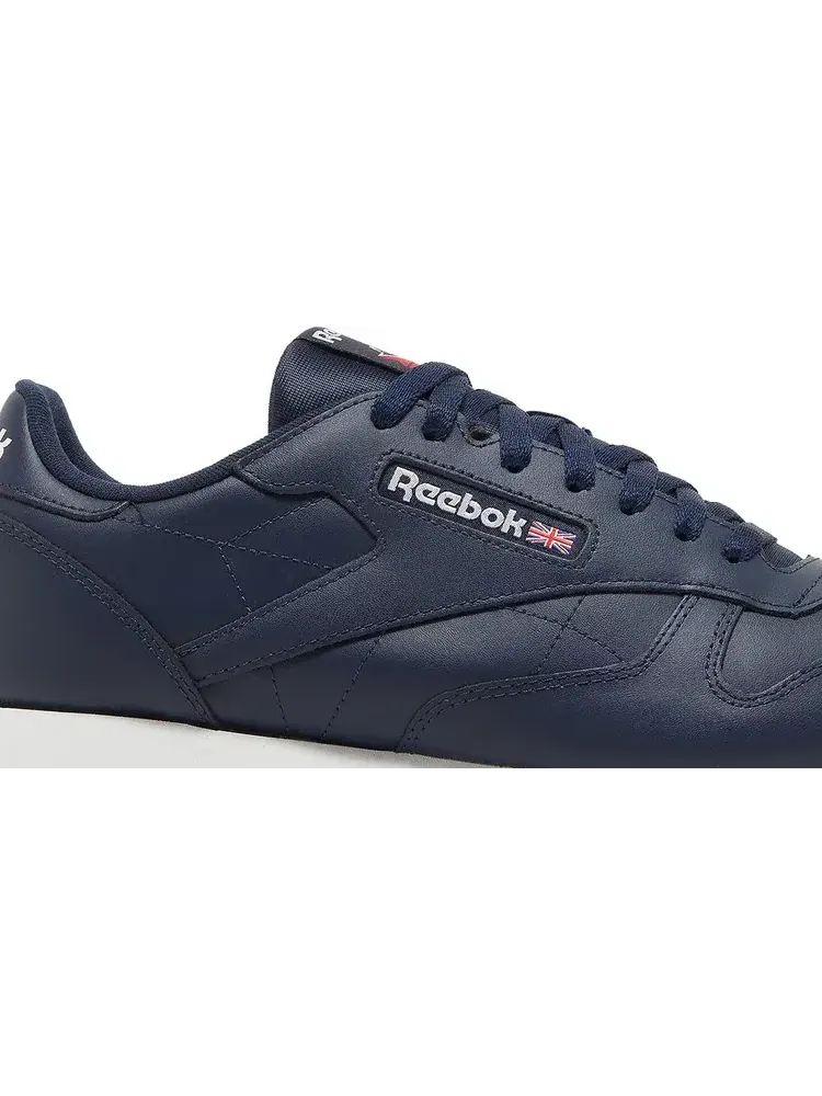 Кроссовки classic leather 'vector navy gum' Reebok — изображение 2 из 8, синий