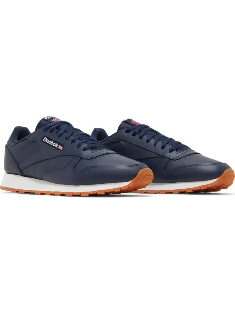 Кроссовки classic leather 'vector navy gum' Reebok — изображение 8 из 8, синий