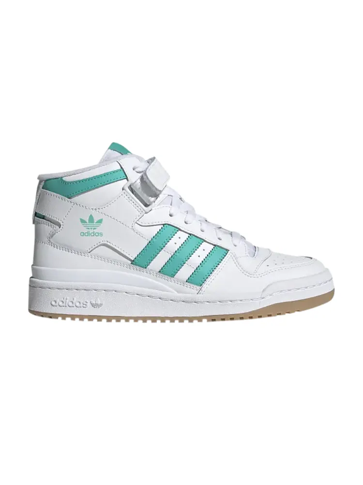 Кроссовки Adidas Wmns Forum Mid высокие с логотипом — изображение 1 из 1, бирюзовый