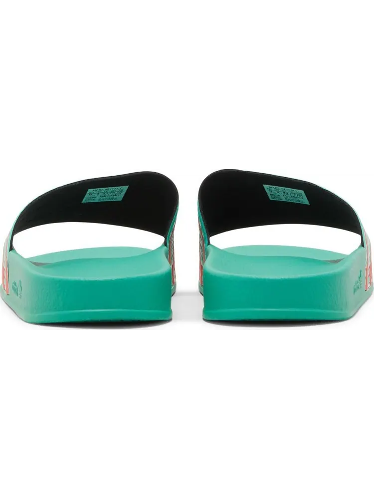 Сандалии Adidas Adilette Slide 'Hi-Res Green Turbo' — изображение 6 из 8, зеленый