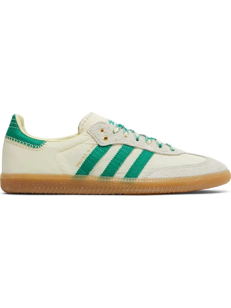 Кроссовки Adidas Wales Bonner x Samba 'Cream White Bold Green' — изображение 1 из 8, бежевый