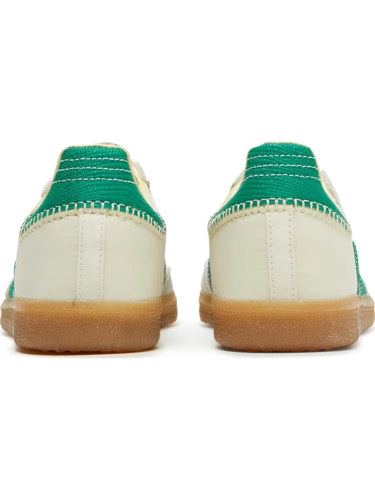 Кроссовки Adidas Wales Bonner x Samba 'Cream White Bold Green' — изображение 6 из 8, бежевый