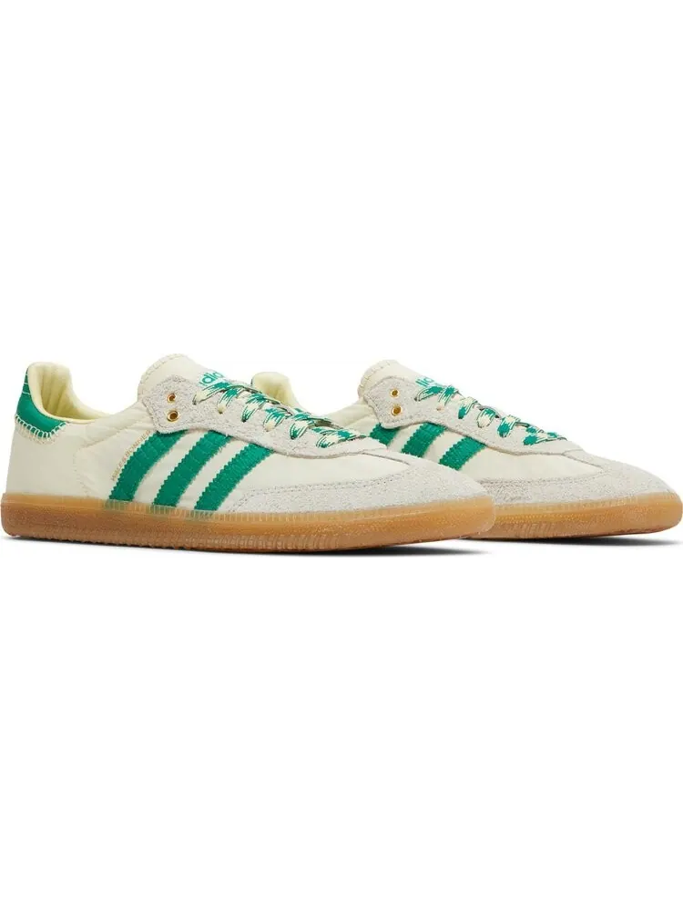 Кроссовки Adidas Wales Bonner x Samba 'Cream White Bold Green' — изображение 8 из 8, бежевый