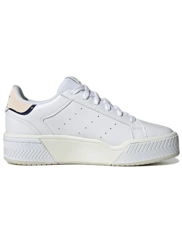 Кроссовки Adidas originals Wmns Court Tourino Bold — изображение 2 из 4, белый/белый/оранжевый