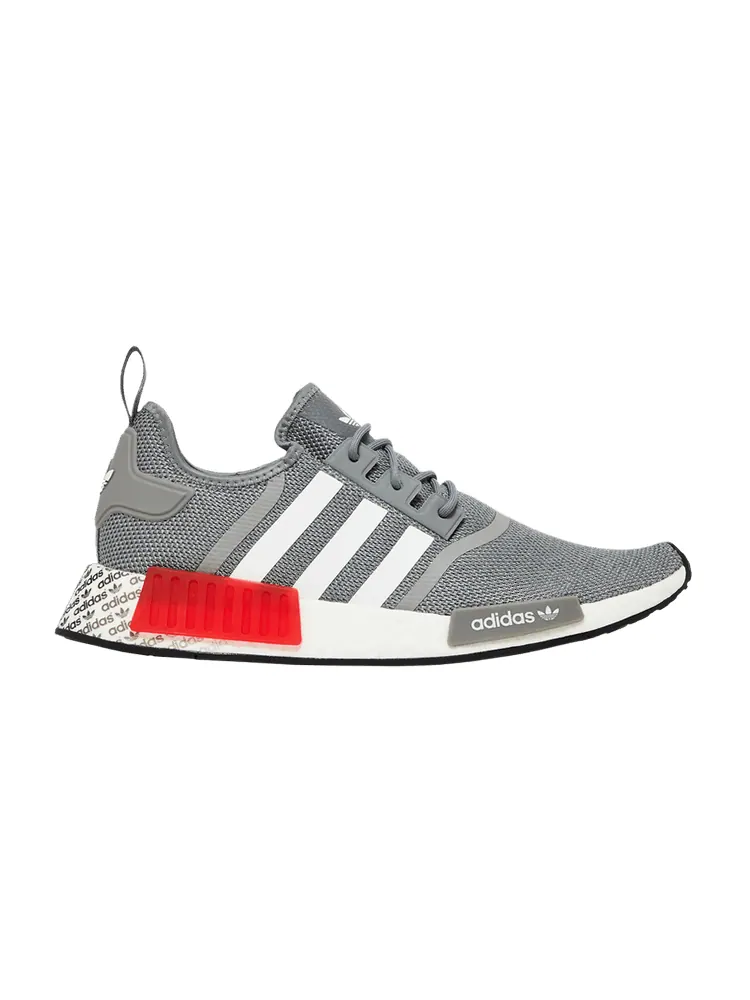 Кроссовки adidas NMD_R1 'Grey Vivid Red' — изображение 1 из 9, серый/белый/красный