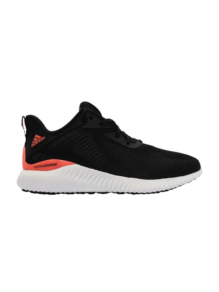 Кроссовки adidas Alphabounce EK 'Black Solar Red' — изображение 1 из 1, черный/черный/красный