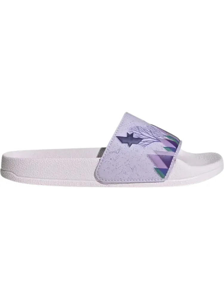 Сандалии Adidas Disney x Adilette Slide J 'Frozen - Anna and Elsa' — изображение 1 из 1, фиолетовый