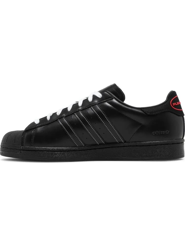 Кроссовки Adidas Pleasures x Superstar 'Black' — изображение 3 из 8, черный
