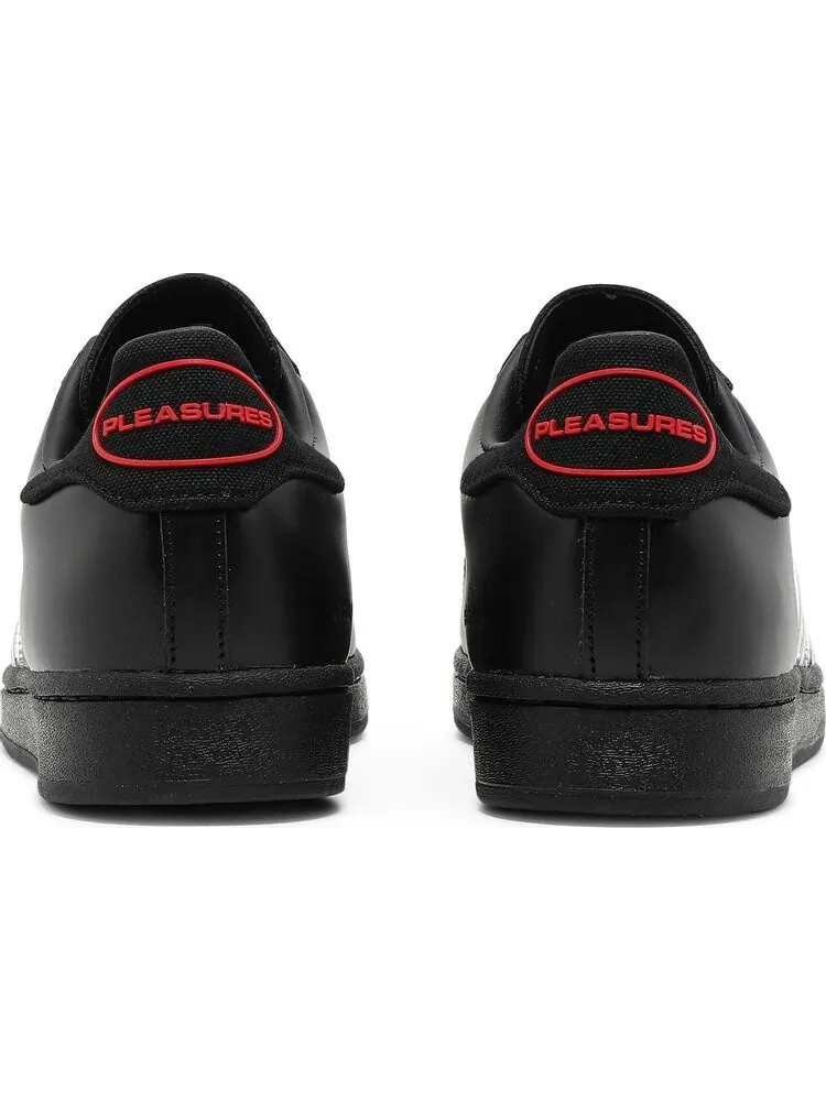 Кроссовки Adidas Pleasures x Superstar 'Black' — изображение 6 из 8, черный