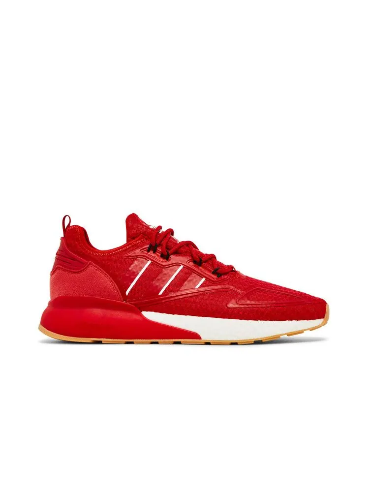 Кроссовки adidas ZX 2K Boost 'Scarlet Gum' — изображение 2 из 9, белый