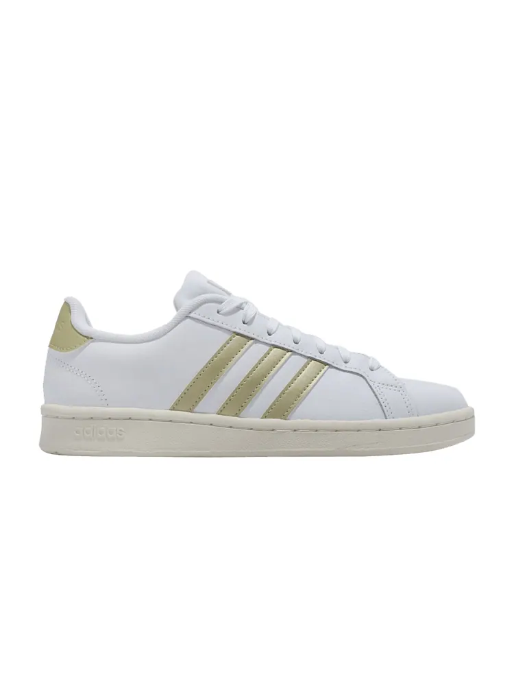 Кроссовки adidas Wmns Grand Court 'White Gold' — изображение 1 из 1, белый/золотистый/белый