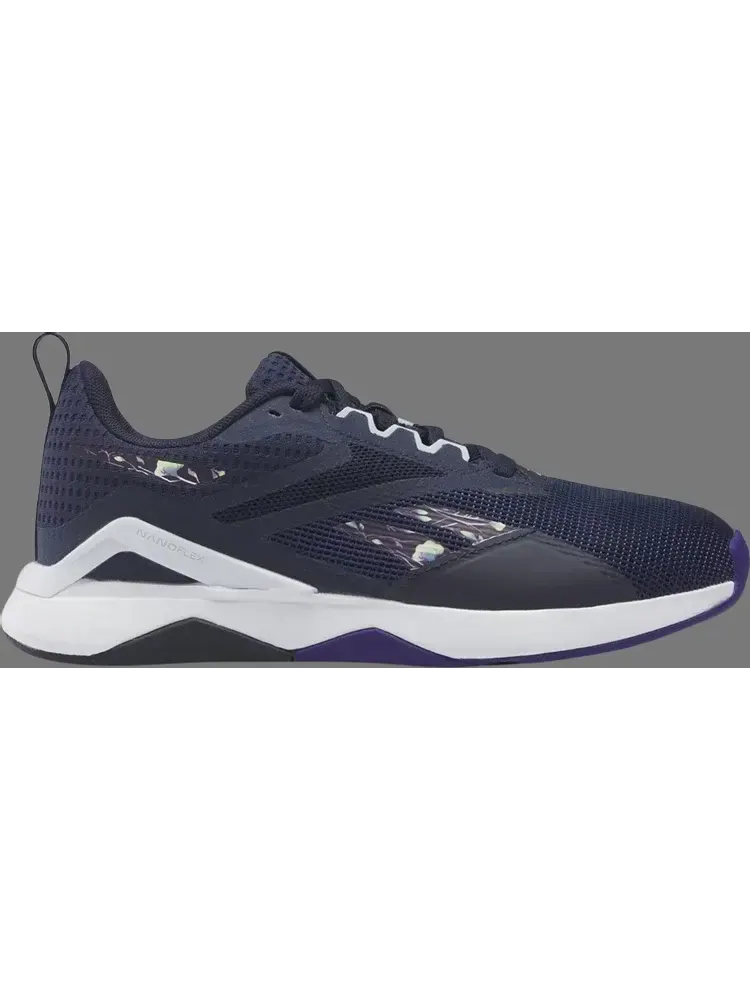 Кроссовки wmns nanoflex tr 2.0 'vector navy bold purple' Reebok — изображение 1 из 1, синий