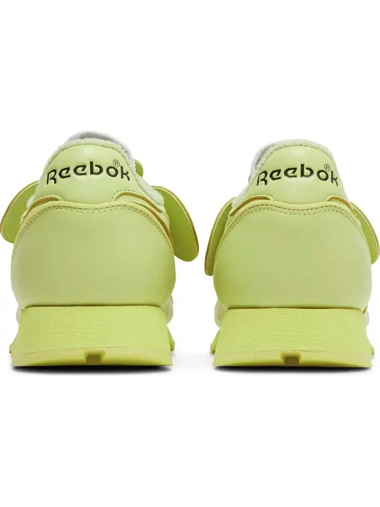 Кроссовки eames office x classic leather 'eames elephant - cool aloe' Reebok — изображение 6 из 8, желтый