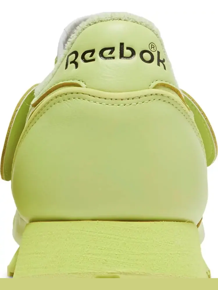 Кроссовки eames office x classic leather 'eames elephant - cool aloe' Reebok — изображение 7 из 8, желтый