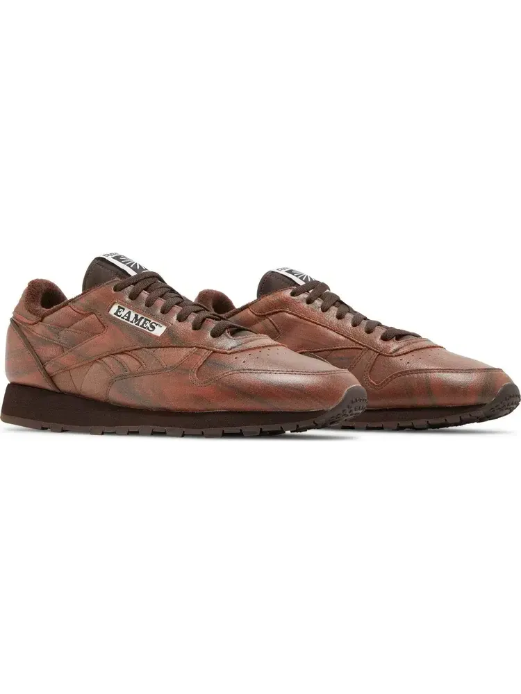 Кроссовки eames office x classic leather 'rosewood' Reebok — изображение 8 из 8, коричневый