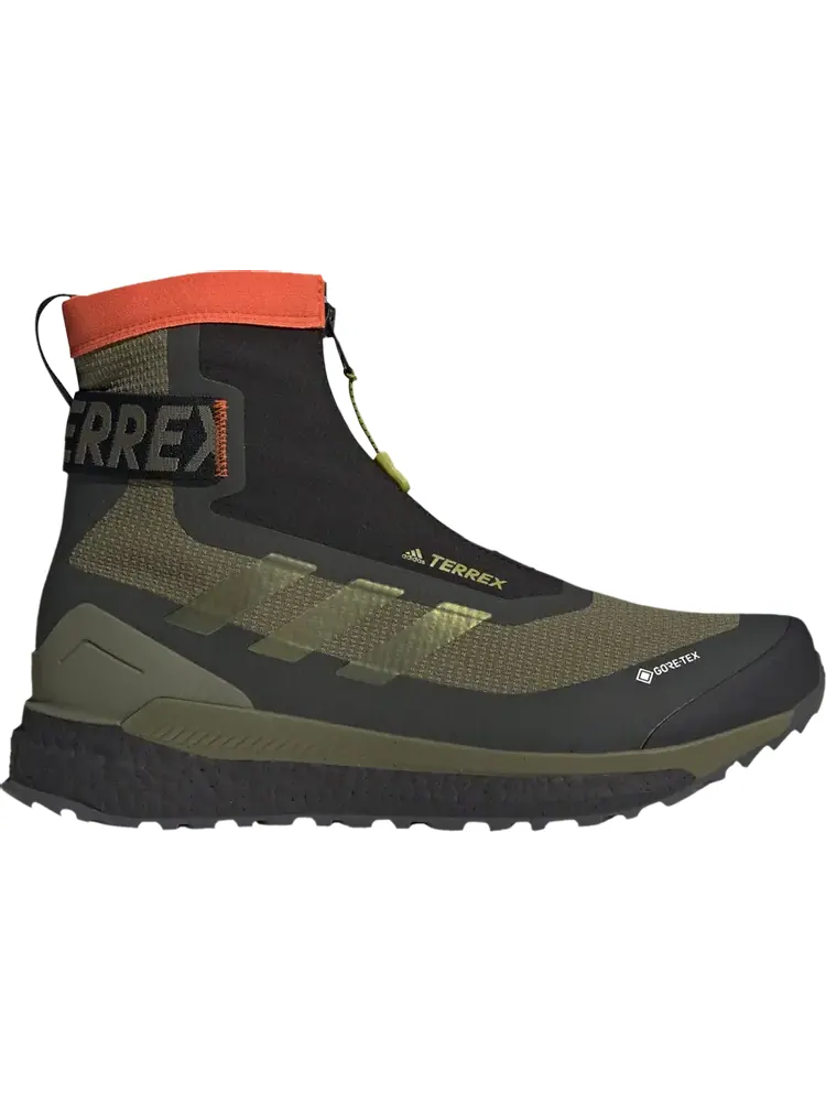 Ботинки Adidas Terrex Free Hiker Cold.RDY 'Focus Olive Impact Orange' — изображение 1 из 1, зеленый