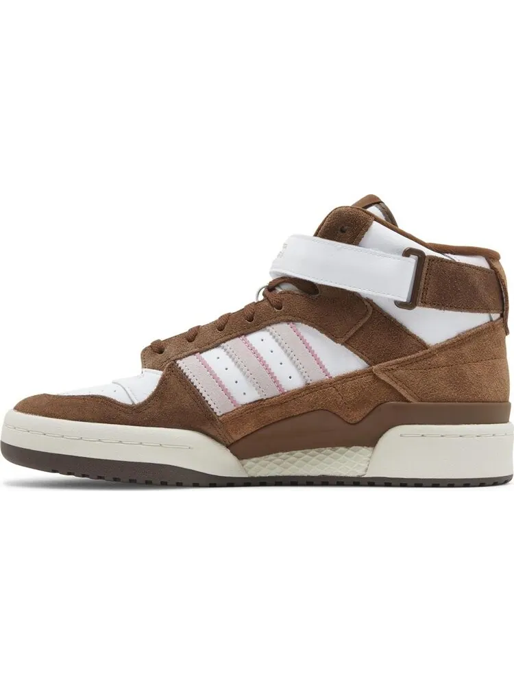 Кроссовки Adidas Forum Mid высокие — изображение 3 из 8, белый/коричневый