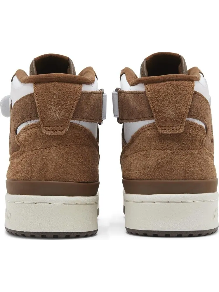 Кроссовки Adidas Forum Mid высокие — изображение 6 из 8, белый/коричневый