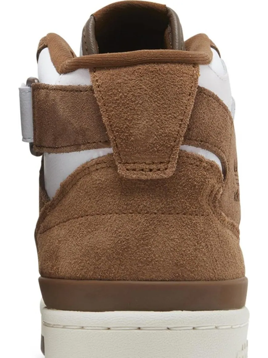 Кроссовки Adidas Forum Mid высокие — изображение 7 из 8, белый/коричневый