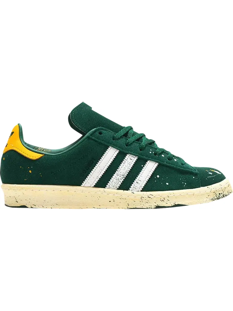 Кроссовки Adidas COOK x Campus 80 'Paint Splatter - Dark Green' — изображение 1 из 1, зеленый