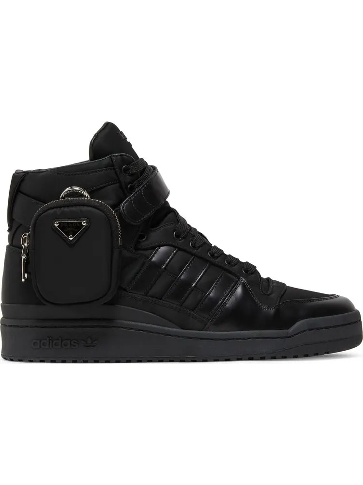 Кроссовки Adidas Prada x Forum High 'Core Black' — изображение 1 из 8, черный