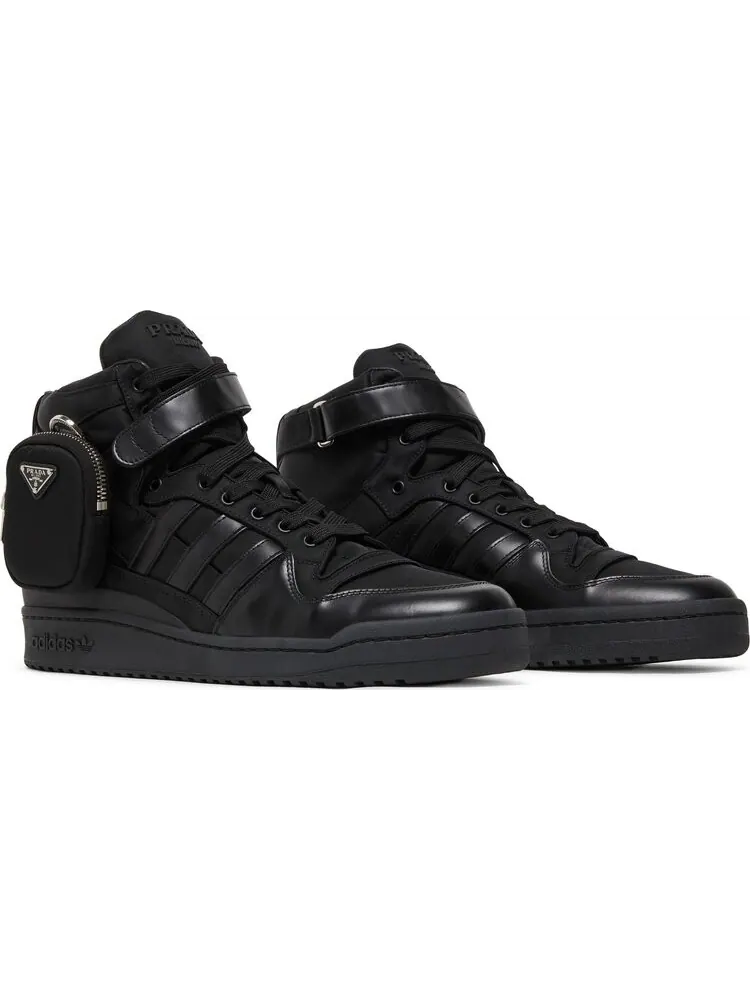 Кроссовки Adidas Prada x Forum High 'Core Black' — изображение 8 из 8, черный