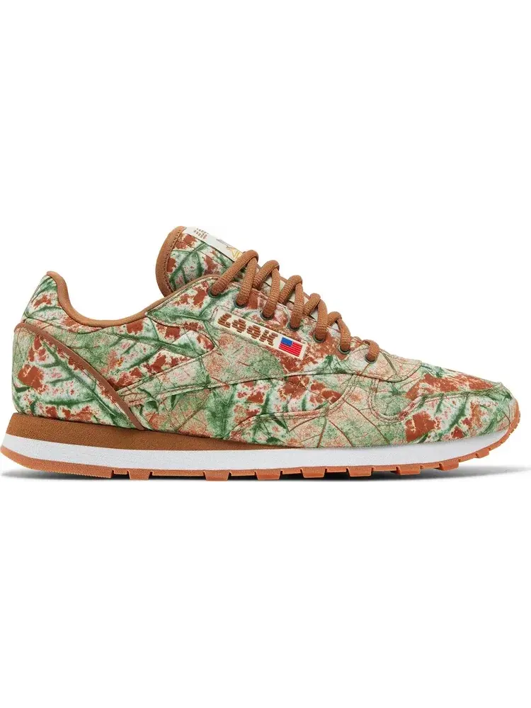 Кроссовки lqqk studios x classic leather 'leaf camo' Reebok — изображение 1 из 8, коричневый