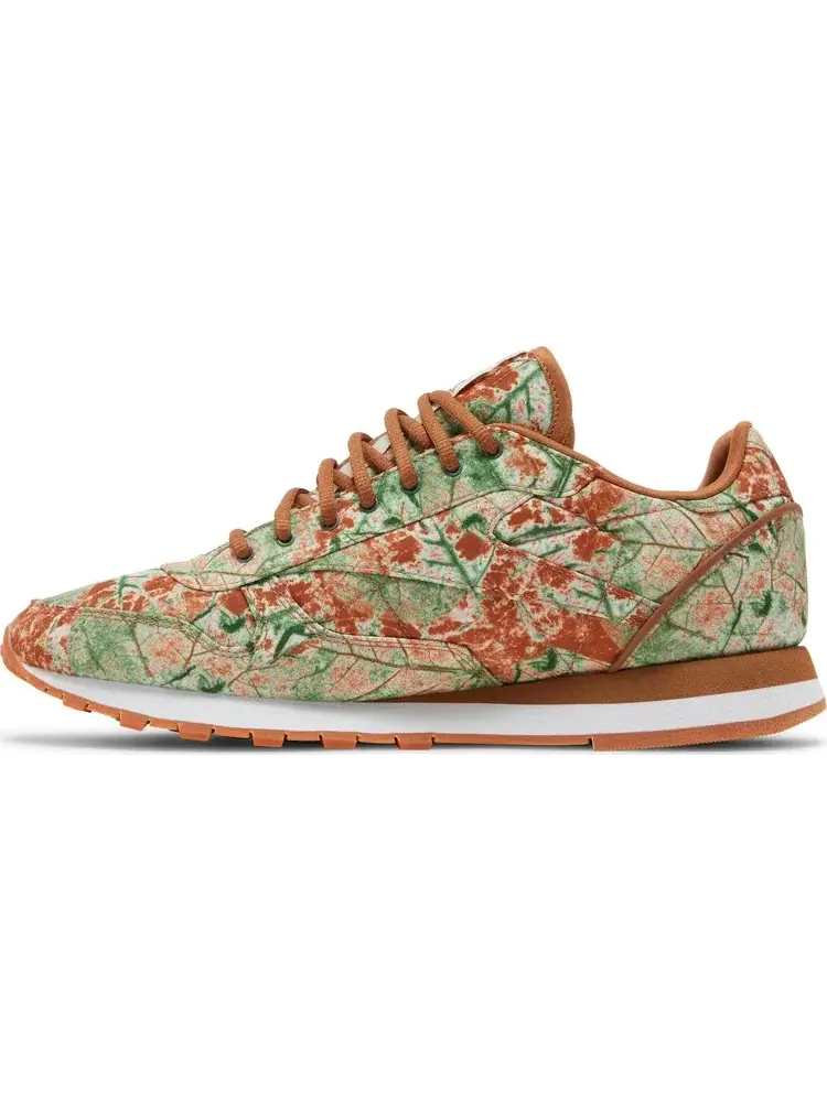 Кроссовки lqqk studios x classic leather 'leaf camo' Reebok — изображение 3 из 8, коричневый