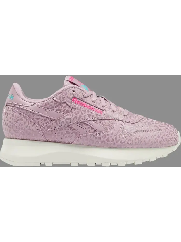 Кроссовки wmns classic leather sp 'infused lilac leopard' Reebok — изображение 1 из 1, фиолетовый