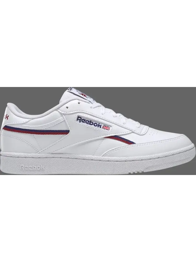 Кроссовки club c 85 vegan 'white classic burgundy' Reebok — изображение 1 из 1, белый