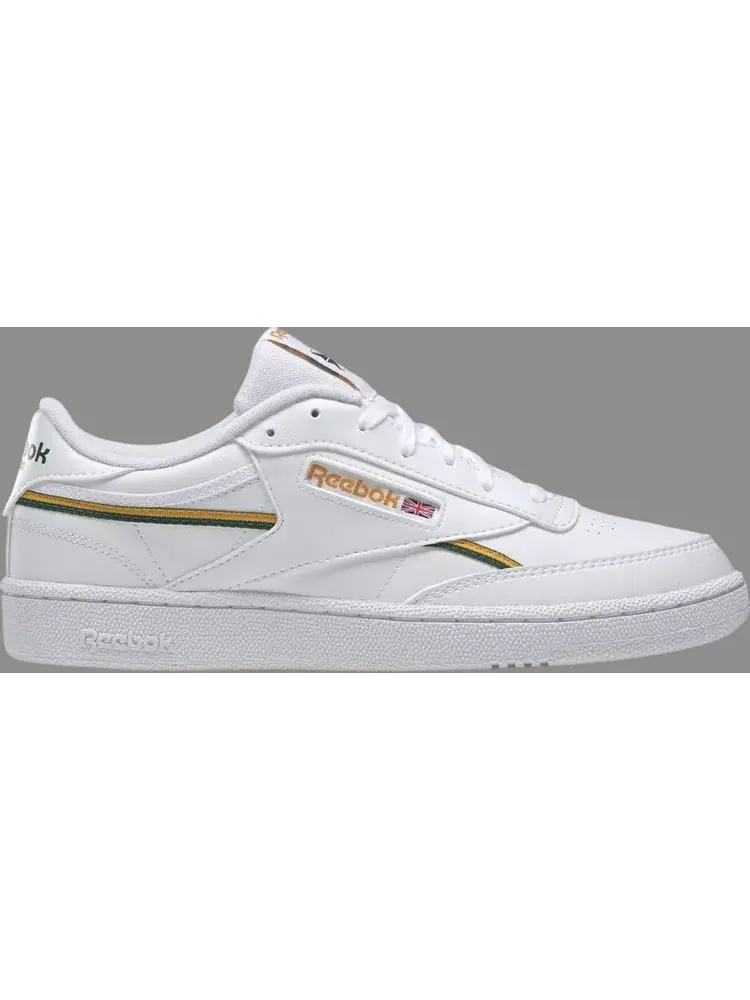 Кроссовки club c 85 vegan 'white green gold' Reebok — изображение 1 из 1, белый